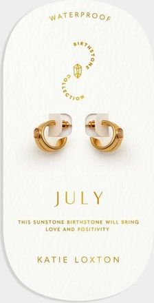 Katie Loxton July Waterproof Gold Birthstone Hoop Earrings at Nordstrom