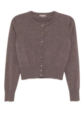 N.Peal Ivy cardigan - women - Organic Cashmere - S - Brown