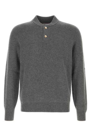 Brunello Cucinelli Brunello Cucinelli Dark Grey Cashmere Sweater