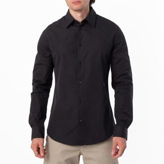 Burberry Long-Sleeved Cotton EKD Dress Shirt, Brand Size 40 (Neck 15.8)