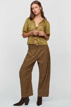 Pilcro Reese 100% Cotton Corduroy High-Rise Wide-Leg Pants