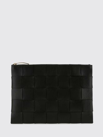 Bottega Veneta Rectangular Clutch in Intrecciato Lambskin with Zip Closure
