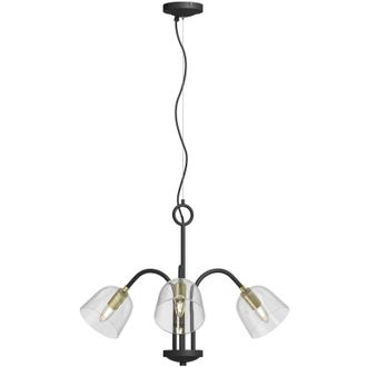 Lucande L&aacute;mpara Colgante anjita En Negro De Vidrio - Lucande