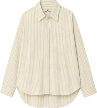 Denimist Sutton Button Front Shirt - Dames - Overhemden - Beige - XS - Katoen - Overhemden