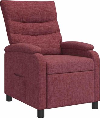 vidaXL Recliner Rojo Vino Tela Vidaxl