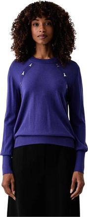 Patrizia Pepe Maglia a girocollo - - Knitwear - Donna - Viola - S