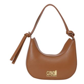 Cavalli Womens Half Moon Shoulder Bag CCHB0218 - Brown - One Size