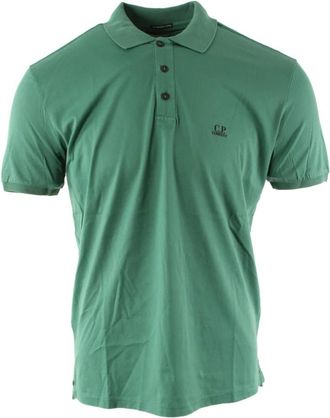 C.P. Company Gegemerceriseerde Polo - Heren - Polos - Groen - S - Katoen - Tops