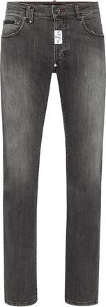 Philipp Plein Straight Supreme Jeans - Heren - Slim Fit Jeans - Grijs - W28 - Katoen - Jeans