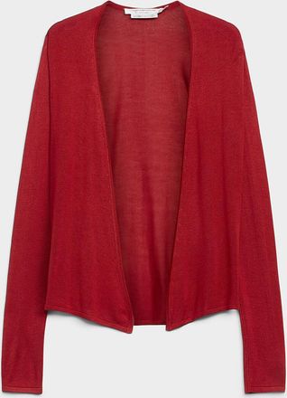 Contemporaine Womens Fluid-knit open-front Cardigan Sweater