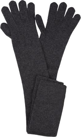 Max Mara Grey Timor Long Gloves