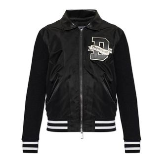 Dsquared2 Bomberjack - Heren - Bomber jackets - Zwart - 2XL - Wol - Jassen