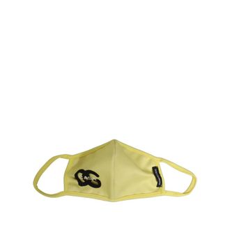 Dolce & Gabbana Katoenen Blend Mondkapje met Logo - Heren - Accessoires - Geel - Maat: ONE Size Katoen