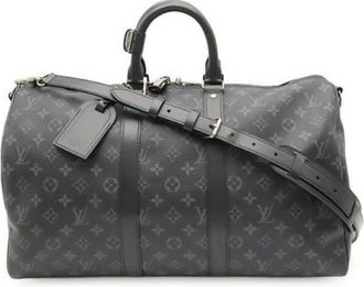 Louis Vuitton Pre-owned Keepall Bandouliere Monogram Eclipse Boston Bag - - Pre-owned - Donna - Nero - ONE SIZE