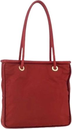 Celine Pre-owned Shoulder Bags, female, Red, Size: ONE SIZE Pre-owned Nylon celine-bags