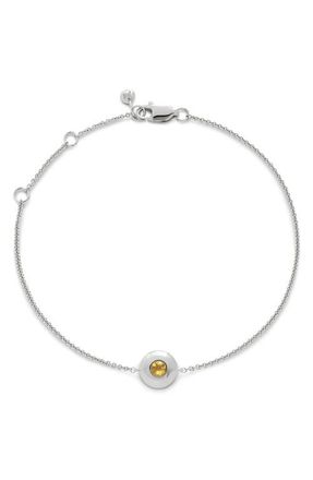 Monica Vinader November Birthstone Citrine Bracelet in Sterling Silver/citrine at Nordstrom
