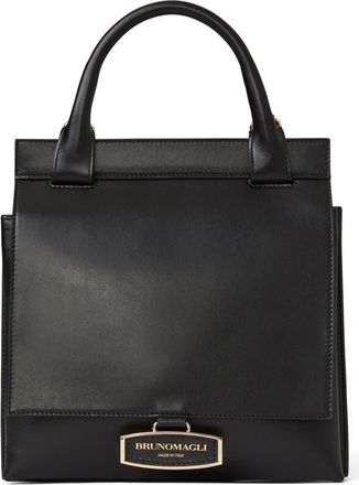 Bruno Magli Etta Slim Leather Satchel in Black at Nordstrom Rack