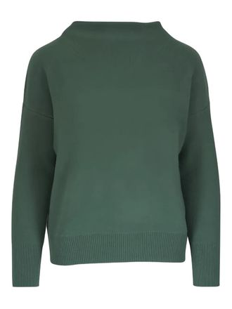 Vince funnel-neck sweater - women - Cashmere - L - Green