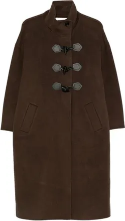 BA&SH Cappotto Kaya a collo alto con chiusura a alamari - - Coats - Donna - Marrone - S