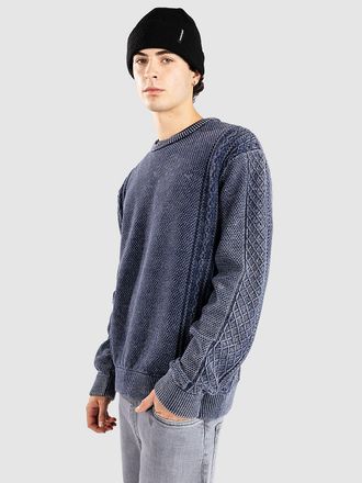 Iriedaily Vintage Structure Knit Gebreide Trui blauw