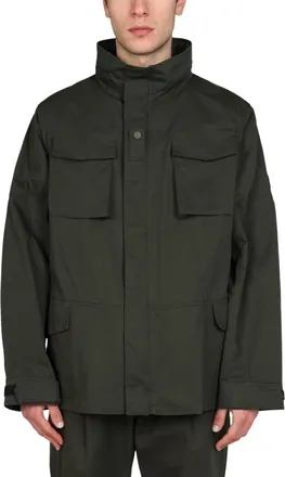 Lardini Dark Green Solid Jackets