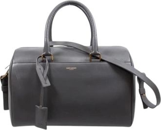 Saint Laurent Pre-owned Handbags, female, Gray, Size: ONE SIZE Pre-owned Vintage Boston Bag