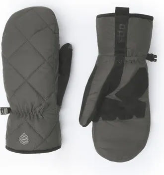 Stio | Unisex Skycrest Insulated Mitt Gloves, Size Extra Small in Raven