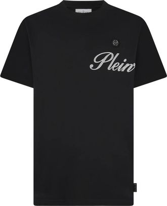Philipp Plein Rondhals T-shirt Signature - Heren - T-shirts - Zwart - M - Katoen - Tops