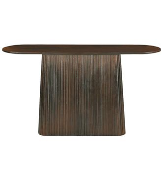 Moloo Consola de 140 cm de madera maciza marr&oacute;n