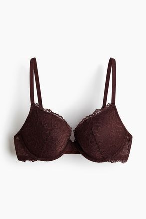 H&M Push-up-BH aus Spitze - Dunkelbraun