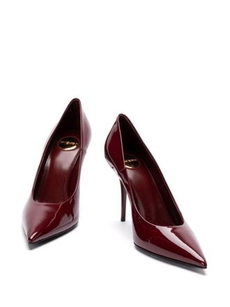 Saint Laurent Bordeaux Leren Norma Pumps