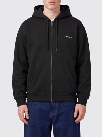 Carhartt Work in Progress Felpa con cappuccio e zip in misto cotone con spalle cadute