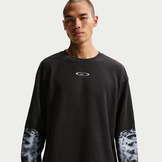 Nike Mens Nike Sportswear Thermal Top in Black | IQ1016-045