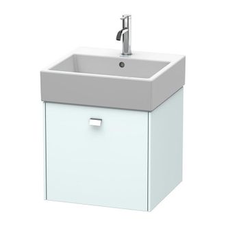 Duravit Duravit Brioso Neceser De Pared 48,4 X 45,9 Cm, 1 Extra&iacute;ble, Para Lavabo Vero Air 235050, Color (frente/cuerpo): Decoraci&oacute;n Azul Claro Mate, Mango Cro