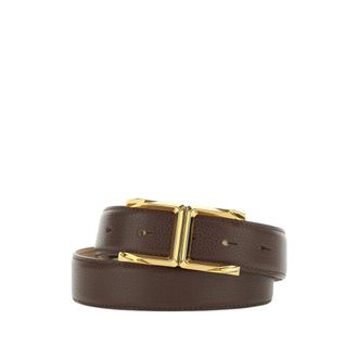 Elisabetta Franchi Dames, Accessoires, Bruin, Maat: ONE Size Leer
