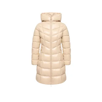 Moncler Moncler Marusse Hooded Mid-length Down Jacket, Women, Beige, Size: 00