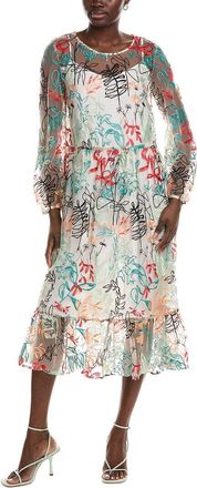 Marc Cain Embroidered Mesh Dress