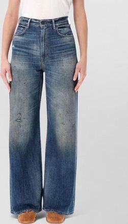 Acne Studios denim high-rise wide-leg jeans