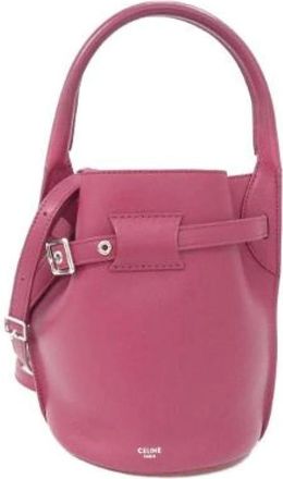 Celine Pre-owned Big Bag Bucket Nano Calf Handbag - Pre-owned - Mujer - Rosa - ONE SIZE