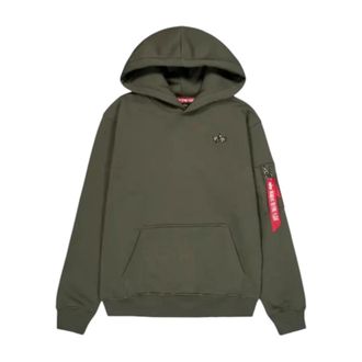 Alpha Industries Hoodies & sweatvesten, Heren, Groen, S, Katoen, Sweatshirts & Hoodies