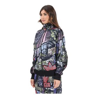 adidas Jassen, Dames, Veelkleurig, S, Polyester, AOP Track Top