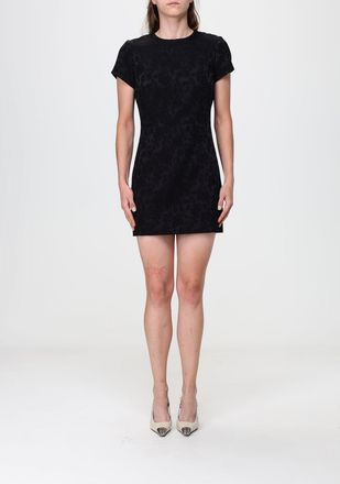 Saint Laurent Mini abito a tubino in misto cotone con stampa floreale