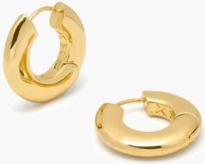 Yoj Sirso Midi Chubby Hoop Earrings in Gold at Nordstrom