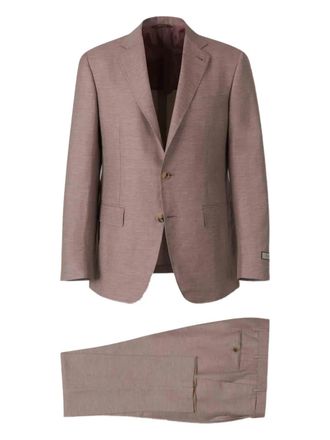 Canali single-breasted suit - men - Wool - 52 - Neutrals