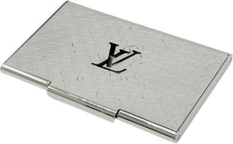 Louis Vuitton Pre-owned Wallets, male, Gray, Size: ONE SIZE Pre-owned Porte Carte Champs Elysees Card Case