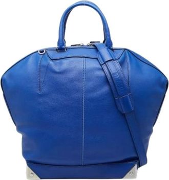 Alexander Wang Pre-owned Shoulder Bag - Dames - Pre-owned - Blauw - Maat: ONE Size Leer