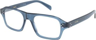 Celine Glasses, male, Blue, Size: 51 MM Bold 3 Dots HD Optical Frame