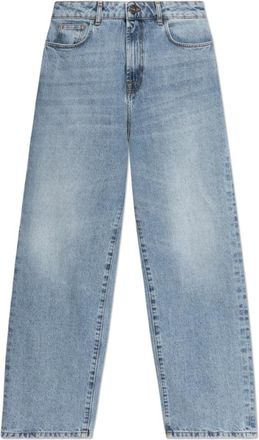 R&oacute;he Signature Baggy Fit Denim - Dames - Regular Fit Jeans - Blauw - L - Denim - Jeans