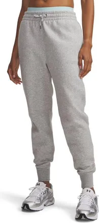 Under Armour Icon Fleece Joggers in Gray Light Heather //White at Nordstrom, Size Xx-Large