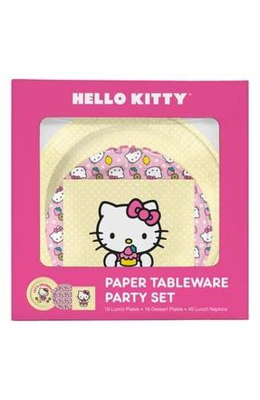 Studio Oh! x Hello Kitty Paper Tableware Party Set in Strawberry Lemonade at Nordstrom Rack